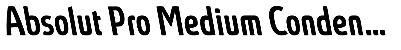Absolut Pro Medium Condensed Backslanted Italic